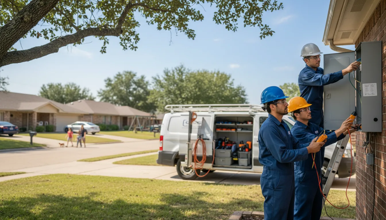 Certified electrician providing emergency electrical services in La Belle, MO